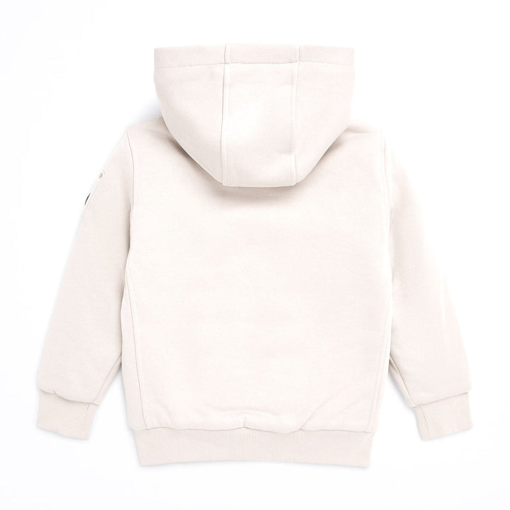 Moose Knuckles Kids Classic Bunny Hoodie w/ Joggers - Cream White