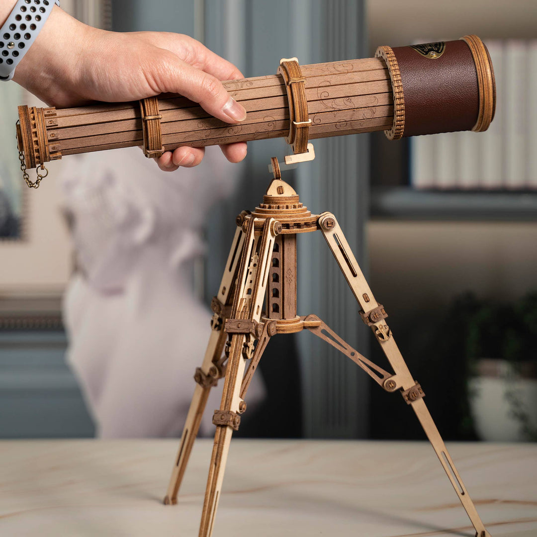 >Hands Craft DIY Wooden Puzzle: Monocular Telescope