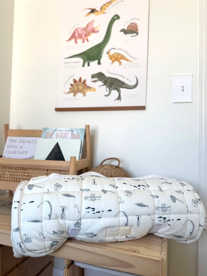 Gunamuna Baby/Kids NAP MAT- Fishing