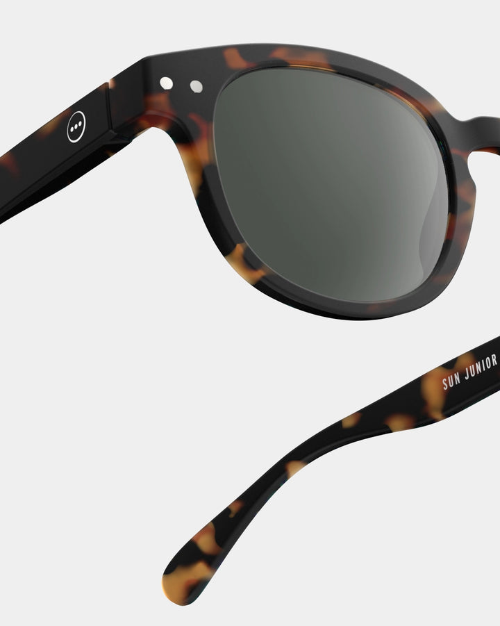 IZIPIZI PARIS Kids Junior Polarized Sunglasses in Square #C - Tortoise