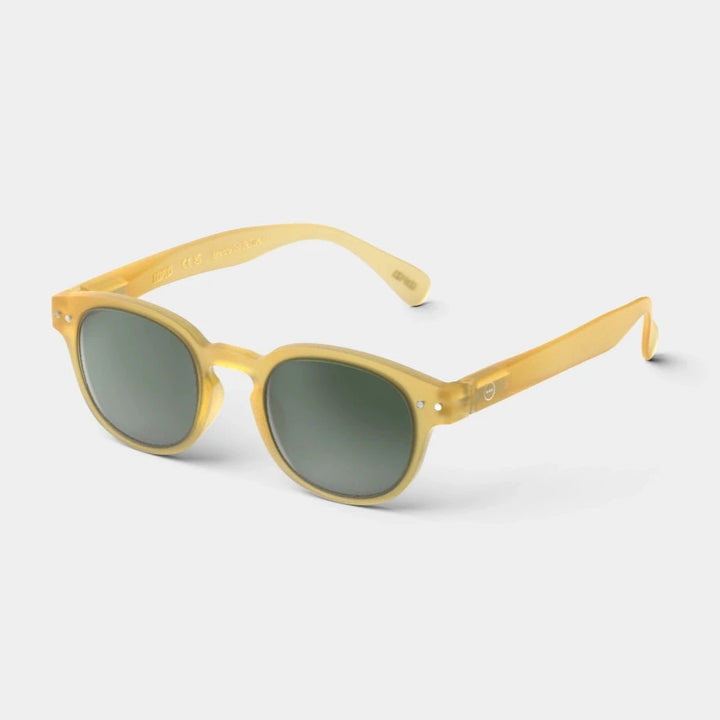 IZIPIZI PARIS Kids Polarized Sunglasses in Square #C - Yellow Honey