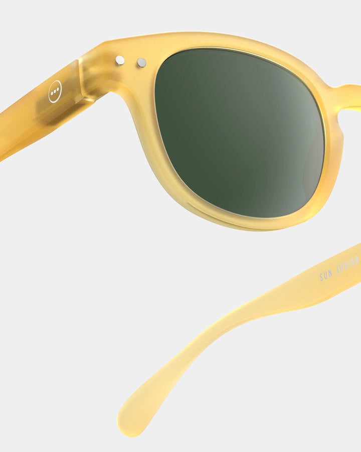 IZIPIZI PARIS Kids Polarized Sunglasses in Square #C - Yellow Honey
