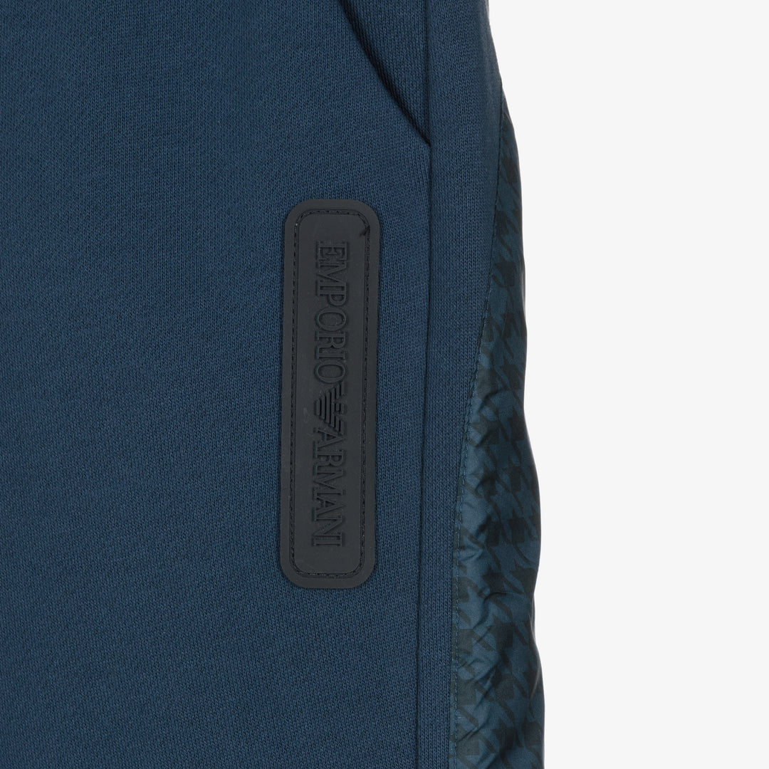 Emporio Armani Junior Boys Blue Cotton Joggers - 6Y