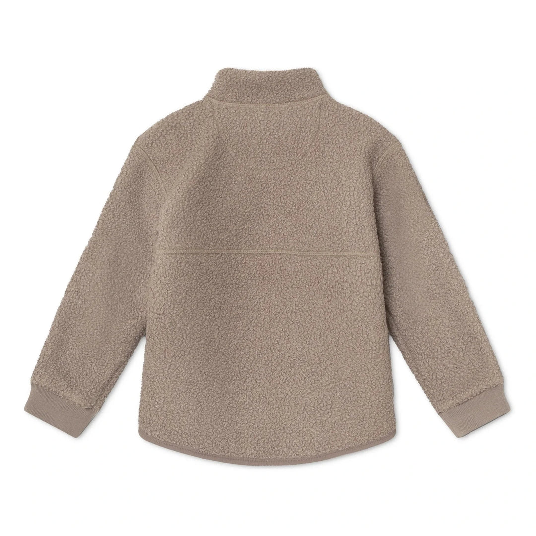 MINI A TURE Kids MATSALEH Teddyfleece Jacket - Grey Brown