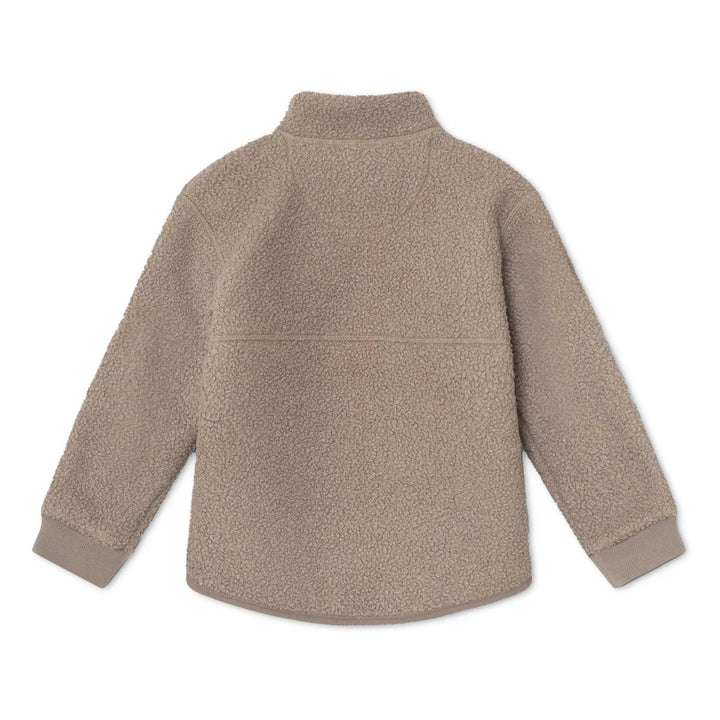 MINI A TURE Kids MATSALEH Teddyfleece Jacket - Grey Brown