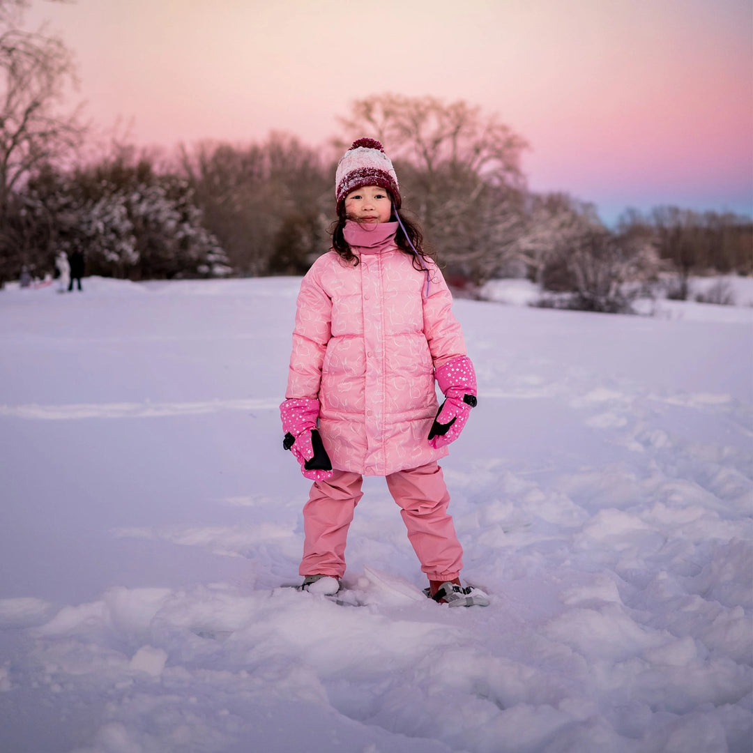 >Jan & Jul Kids Cozy-Dry Rain & Snow Pants (Fleece Lined) - Dusty Pink