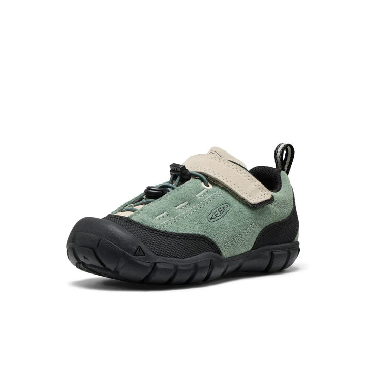 >KEEN Kids Jasper II Play-Anywhere Comfort Leather Sneaker - LILY PAD/BIRCH