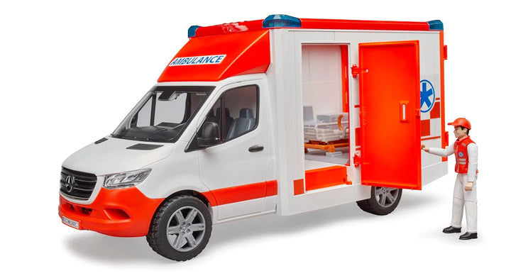 >Bruder 02676 MB Sprinter Ambulance w/ Driver 17.9 x 6.7 x 8.7 inch