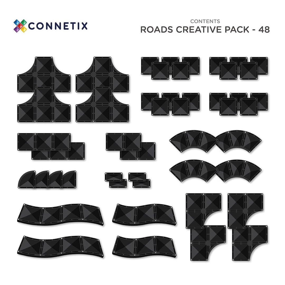 CONNETIX Transport - Creative Roads Pack 48 Pieces