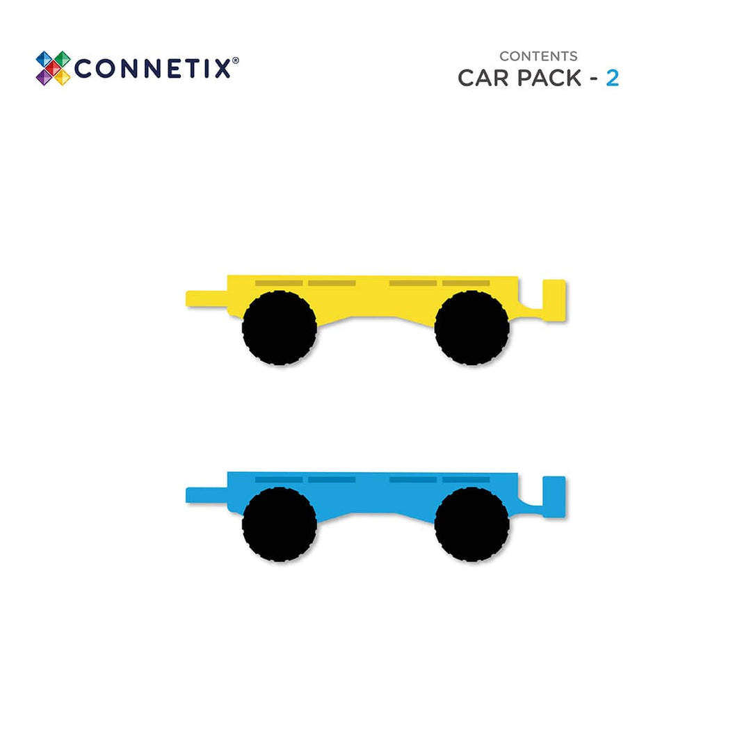 >CONNETIX Rainbow Tiles - 2 Pieces Car Pack