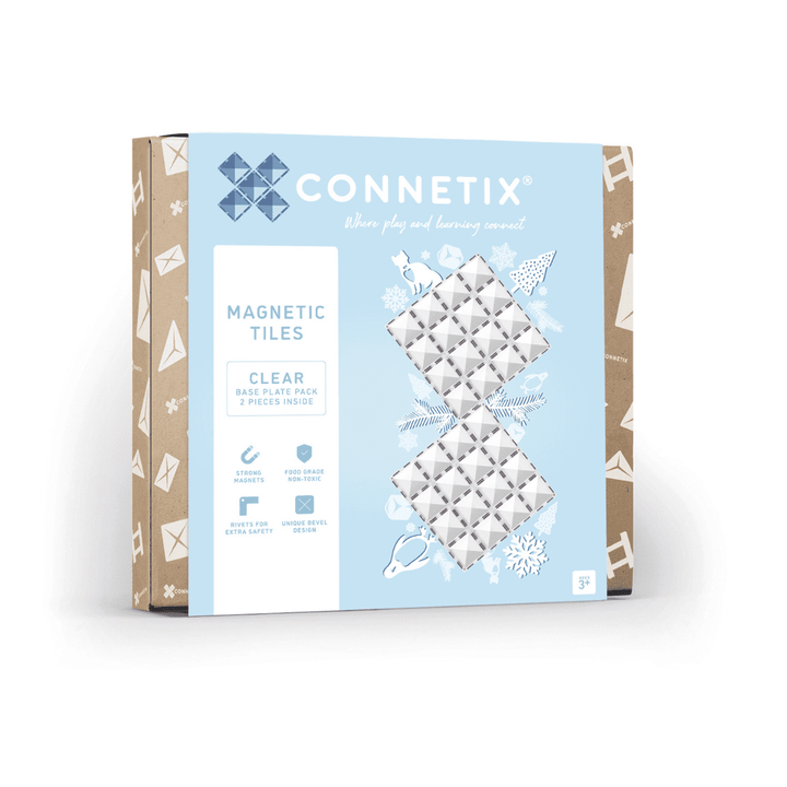 CONNETIX Clear Tiles - 2 Pieces Set Base Plate