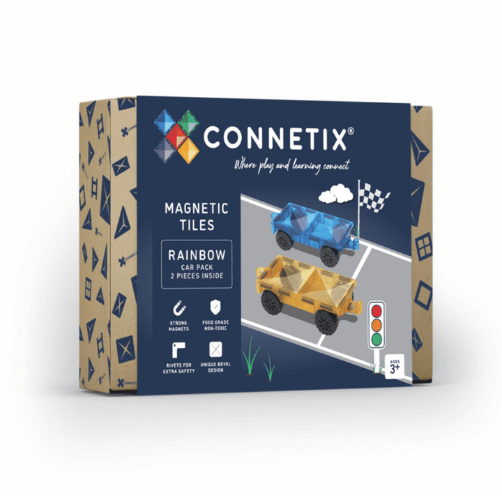 >CONNETIX Rainbow Tiles - 2 Pieces Car Pack