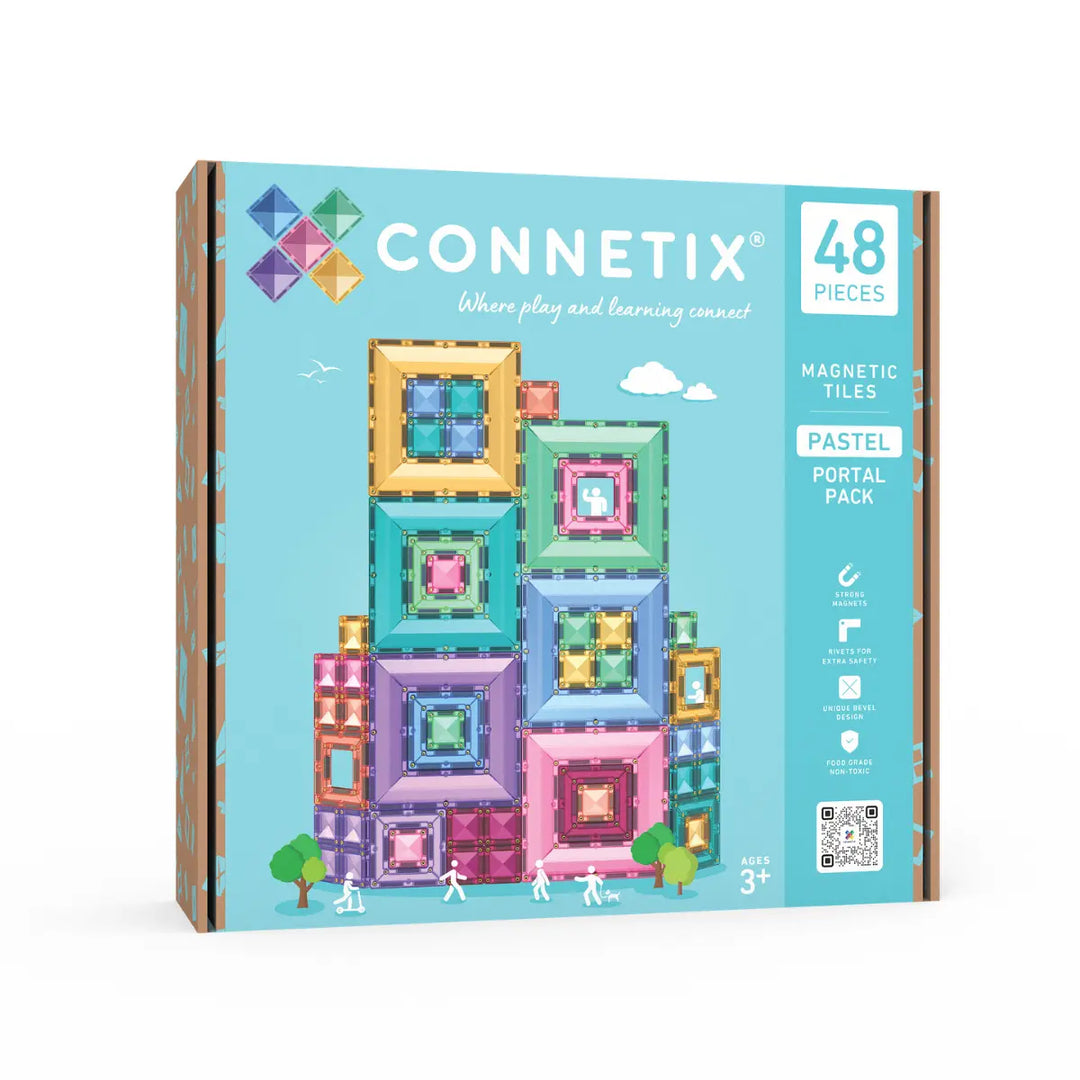 >CONNETIX Pastel Tiles - 48 Pieces Portal Pack