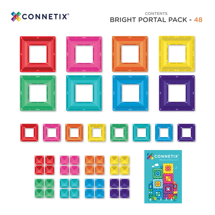 >CONNETIX Bright Tiles - 48 Pieces Portal Pack