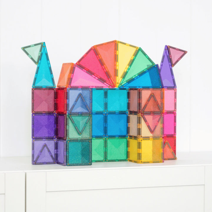 >CONNETIX Glitter Tiles - 48 Pieces Castle Pack