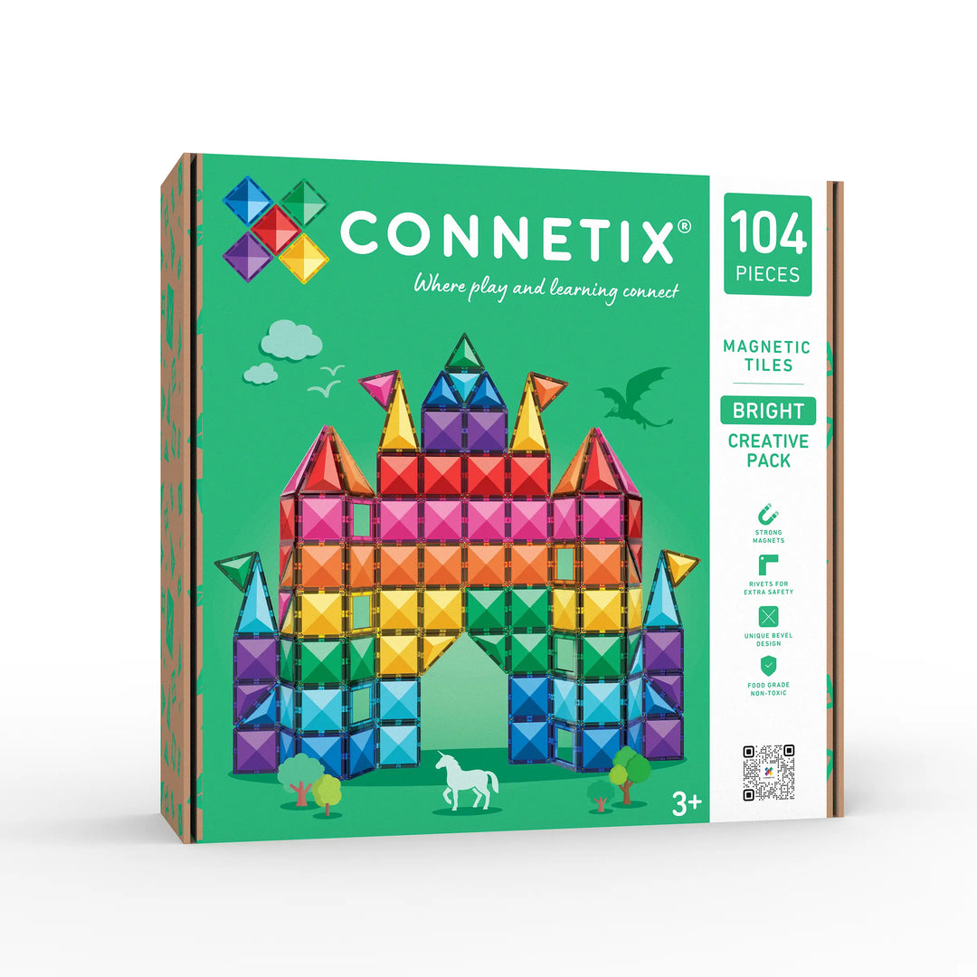 >CONNETIX Rainbow Tiles - 102 Pieces Creative Pack