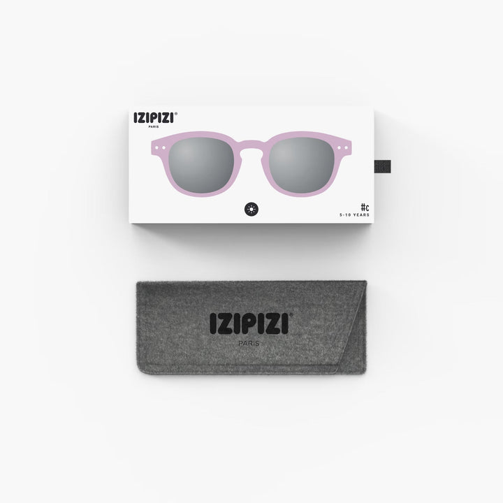 IZIPIZI PARIS Kids Polarized Sunglasses in Square #C - Lilac