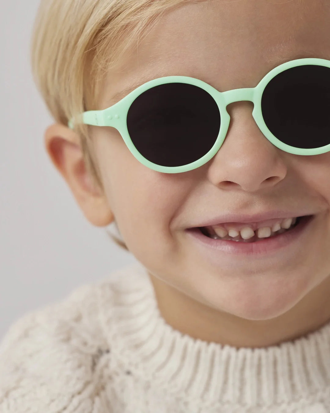 IZIPIZI PARIS Kids Plus 3-5 Years Polarized Sunglasses in Pantos #D Shape - Sweet Blue