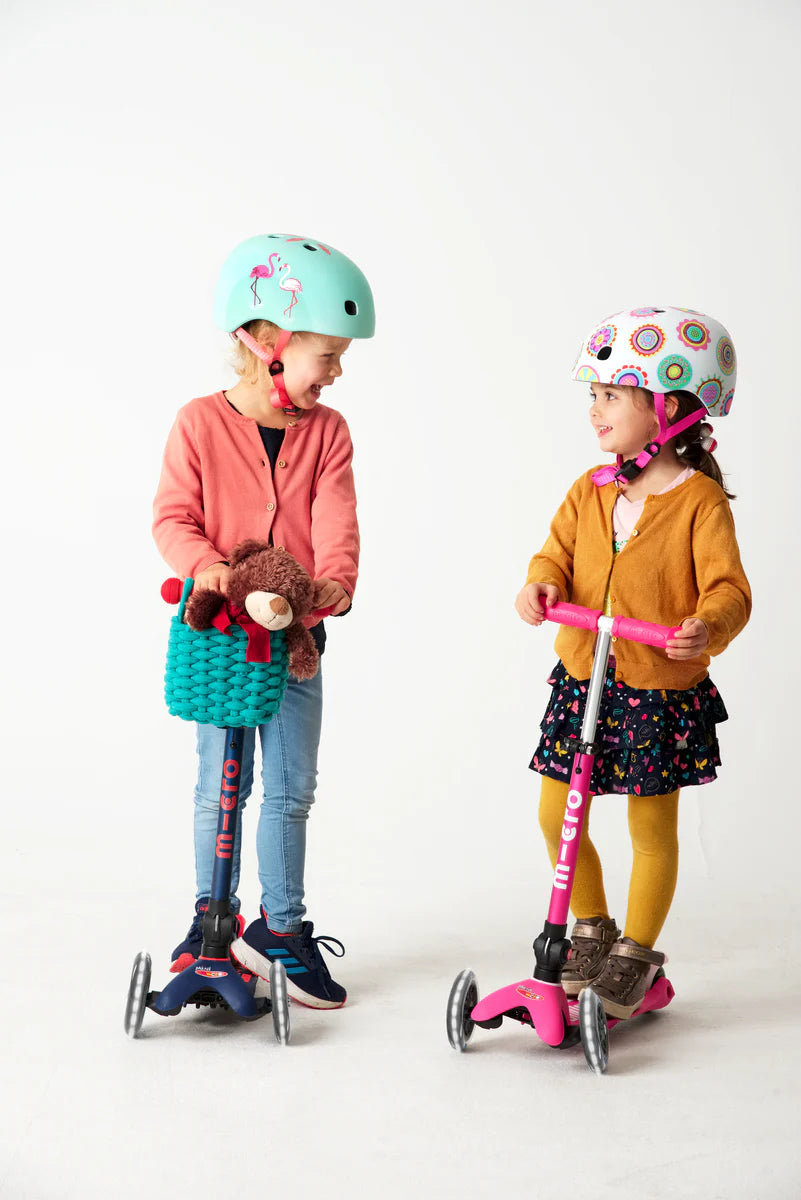 Micro Kids Mini Foldable LED Scooter - Ocean Blue [Ages 2-5]