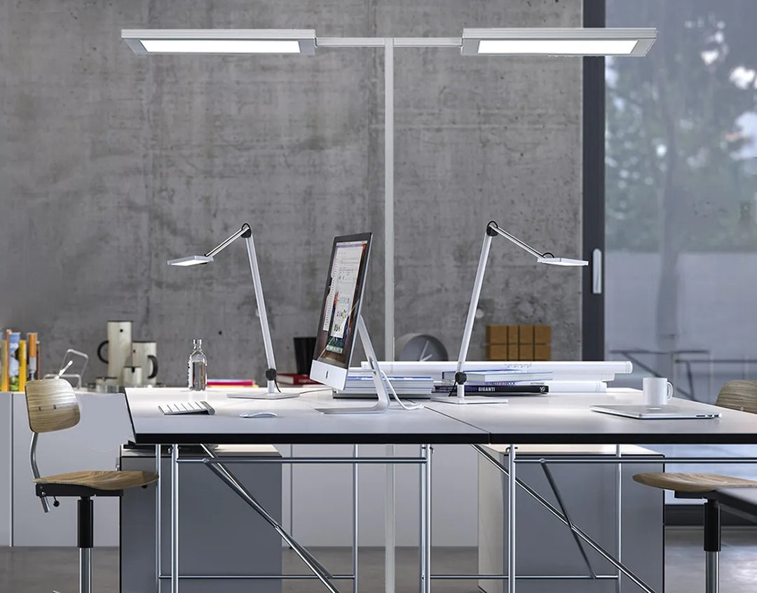 Waldmann Lighting - Lavigo Direct / Indirect 162W 4000K LED Twin Floor Lamp