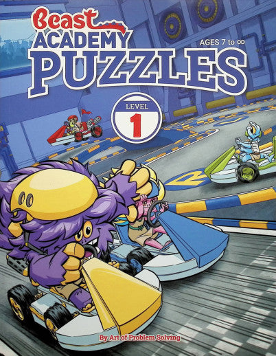 Beast Academy Level 1 - Ages 6‑8 with FREE Puzzles Book
