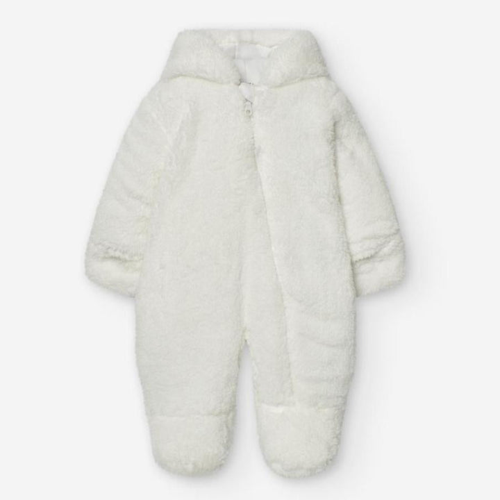 Losan Kids PENGUIN Allover White Winter Jumpsuit - Newborn