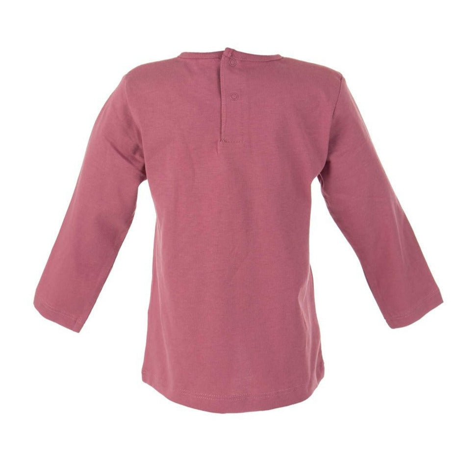 Losan Baby Long Sleeve Pink Tee - Giraffe - 12-18M