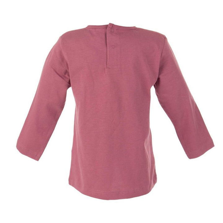 Losan Baby Long Sleeve Pink Tee - Giraffe - 12-18M