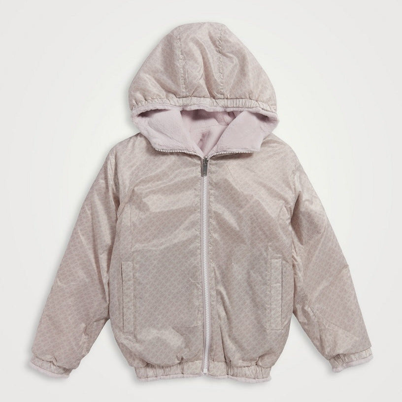 Moose Knuckles Kids Simcoe Reversible Bunny Jacket - Pale Pink
