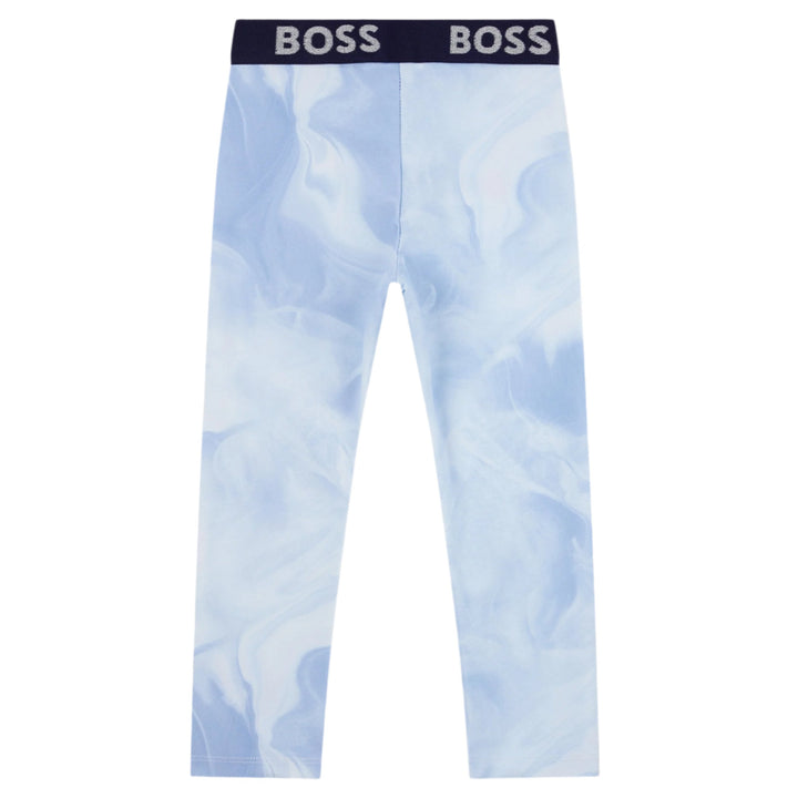 BOSS Kids Super-Stretch Leggings w/ All-Over Print - 12Y