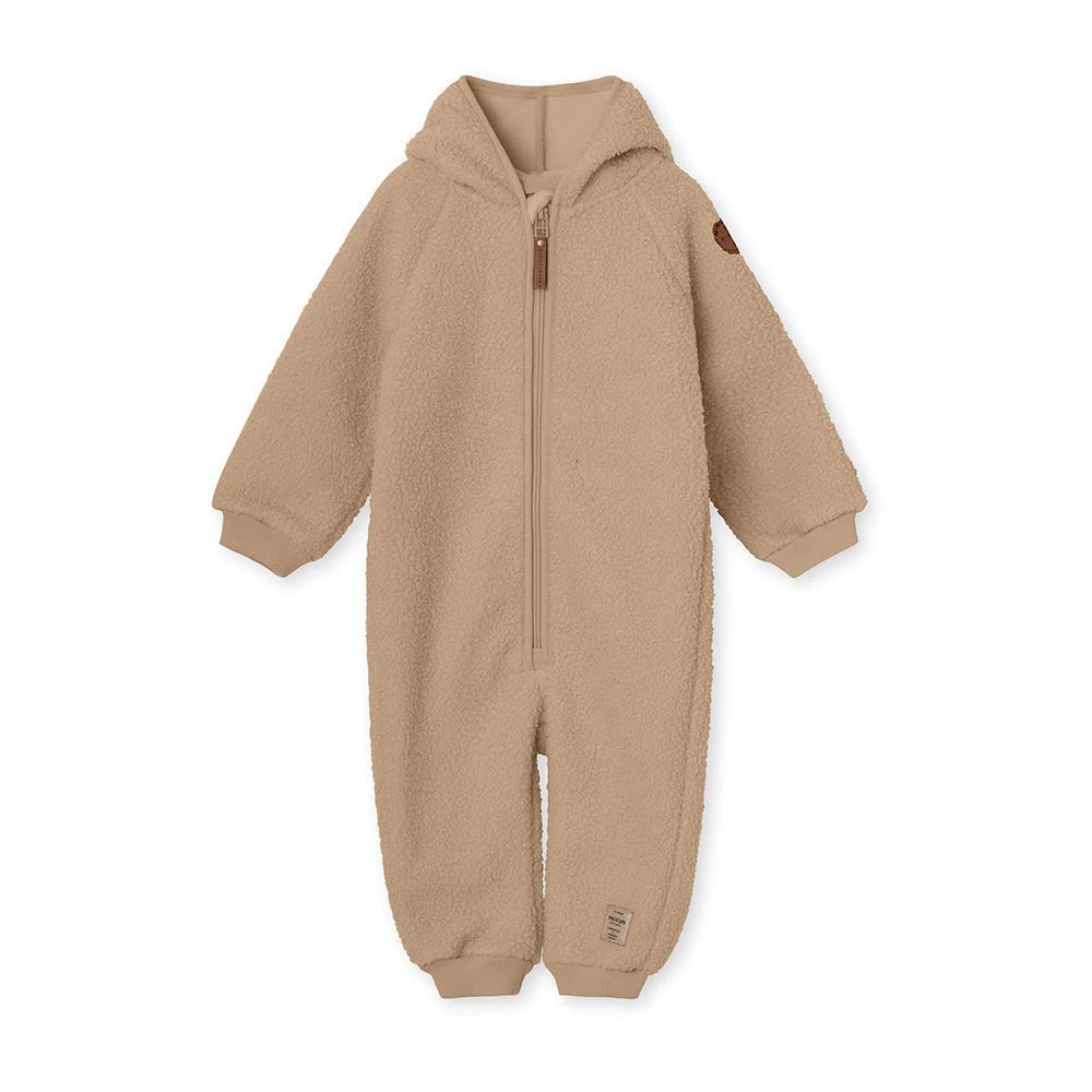 MINI A TURE Baby MATADEL Teddyfleece Jumpsuit - Savannah Tan