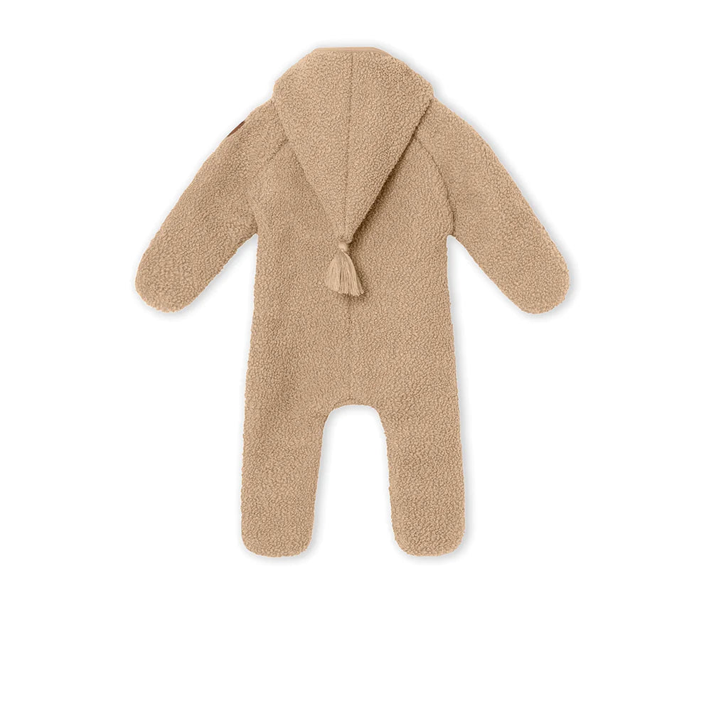 MINI A TURE Baby MATADEL Teddyfleece Jumpsuit - Savannah Tan