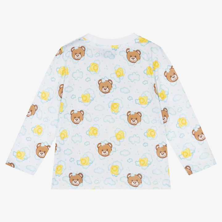 Moschino Kids Long Sleeve T-Shirt Bear Duck Giftbox