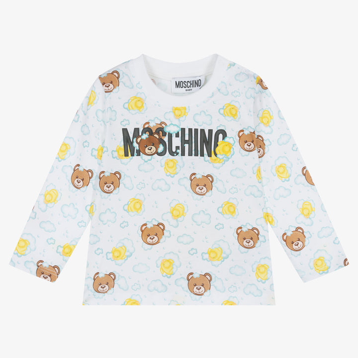 Moschino Kids Long Sleeve T-Shirt Bear Duck Giftbox