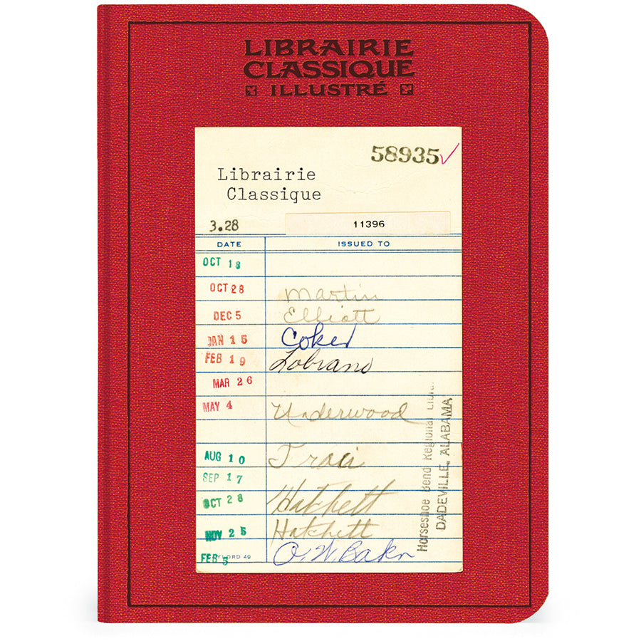 >Cavallini Mini Notebooks - Library Books - 96 pages 4" x 5.5" (10 cm x 14 cm)