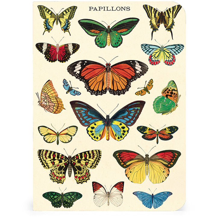 >Cavallini Mini Notebooks - Butterflies - 96 pages 4" x 5.5" (10 cm x 14 cm)