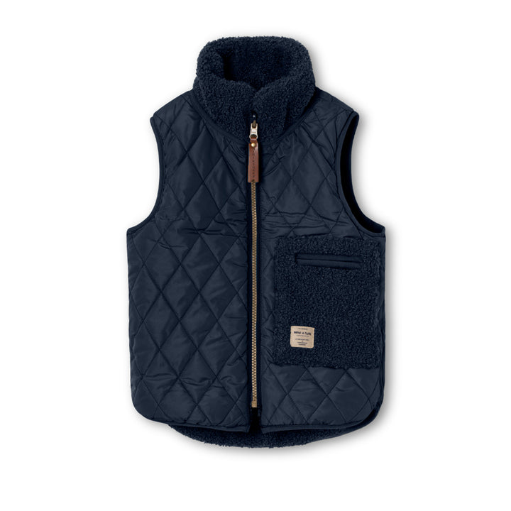 MINI A TURE Kids MATCECIL Reversible Thermo Vest - Outer Space