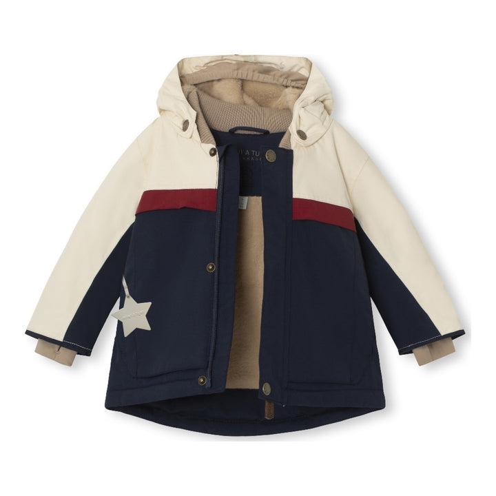MINI A TURE Baby MATWALDO Color-Block Winter Jacket - Outer Space