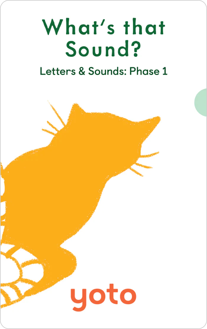 >Yoto Card - Phonics: Letters & Sounds: Phase 1 - Age 4-6 Years