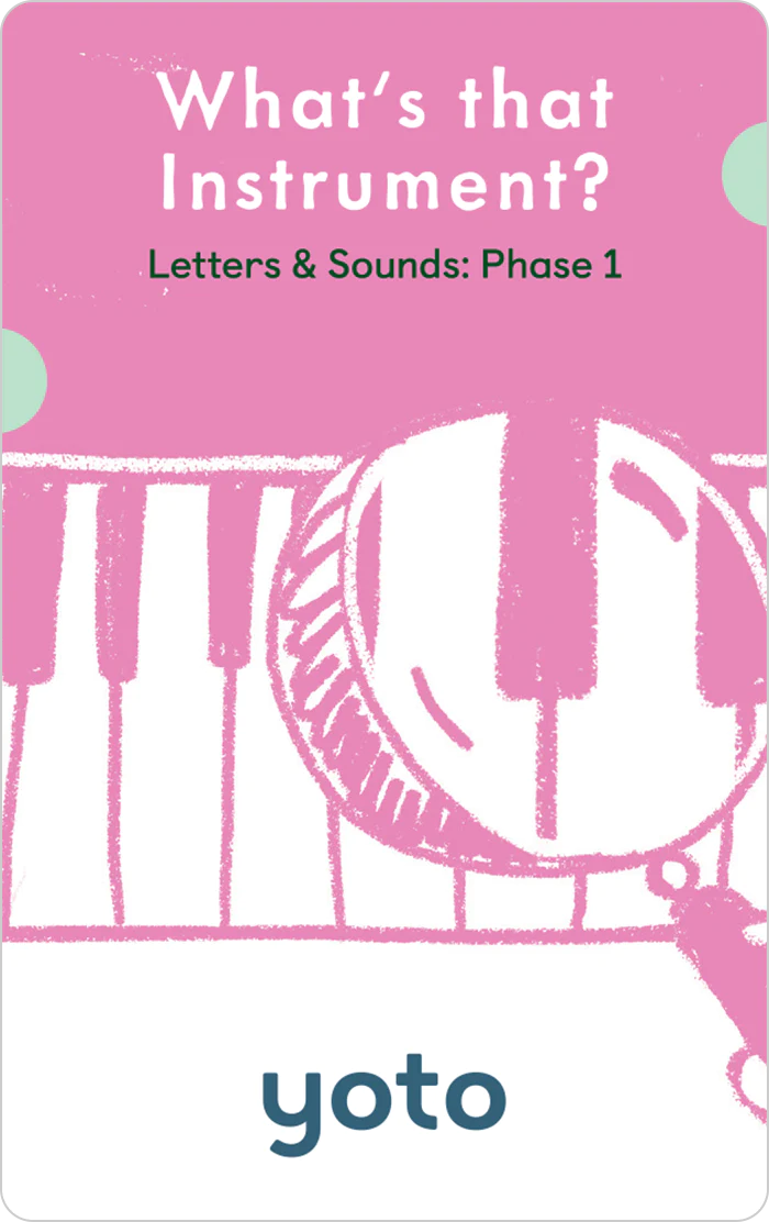 >Yoto Card - Phonics: Letters & Sounds: Phase 1 - Age 4-6 Years