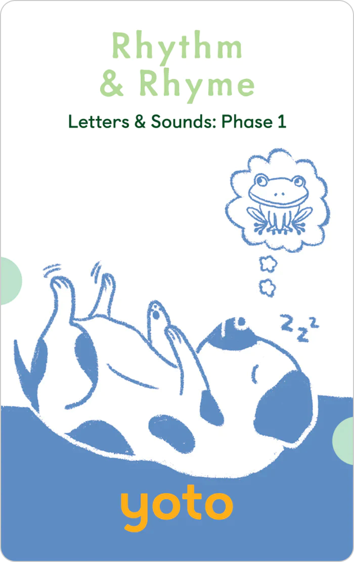 >Yoto Card - Phonics: Letters & Sounds: Phase 1 - Age 4-6 Years