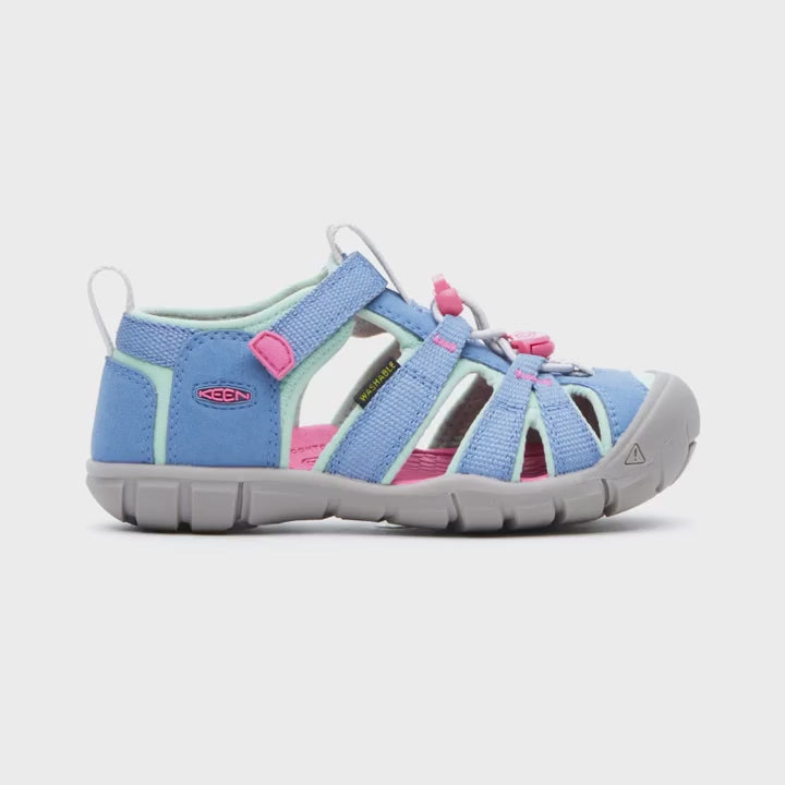 >KEEN Kids Seacamp II CNX Hybrid Water Sandal - Coronet Blue/Hot Pink