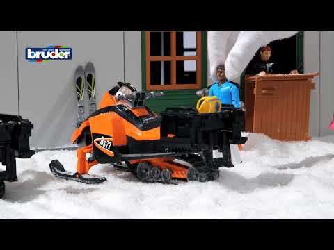 >Bruder 63101 Snowmobile with driver and accessories