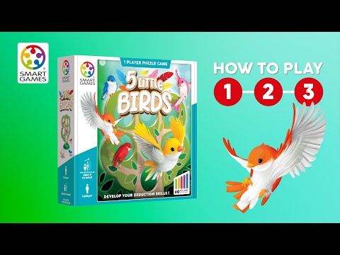 SMART Games 5 Little Birds Wooden Deduction Game