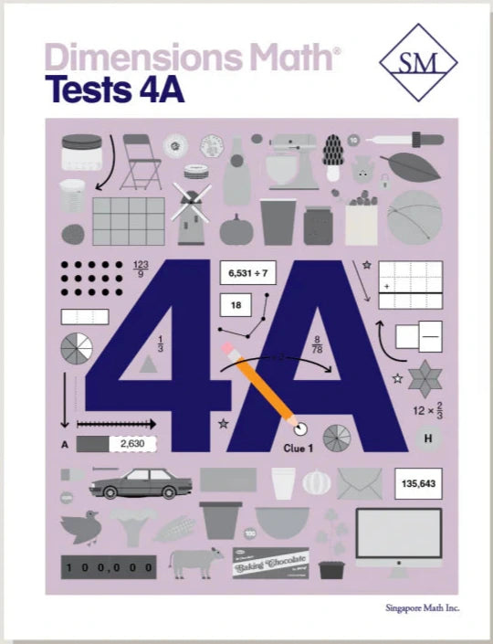 >Singapore Math - Dimensions Math Tests 4A