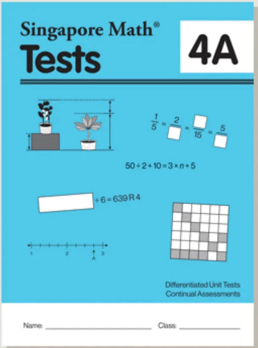 >Singapore Math Primary Mathematics Common Core Edition Tests 4A