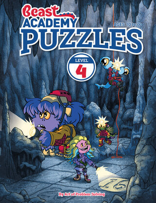 Beast Academy Level 4 - Ages 9-12 with FREE Puzzles Book