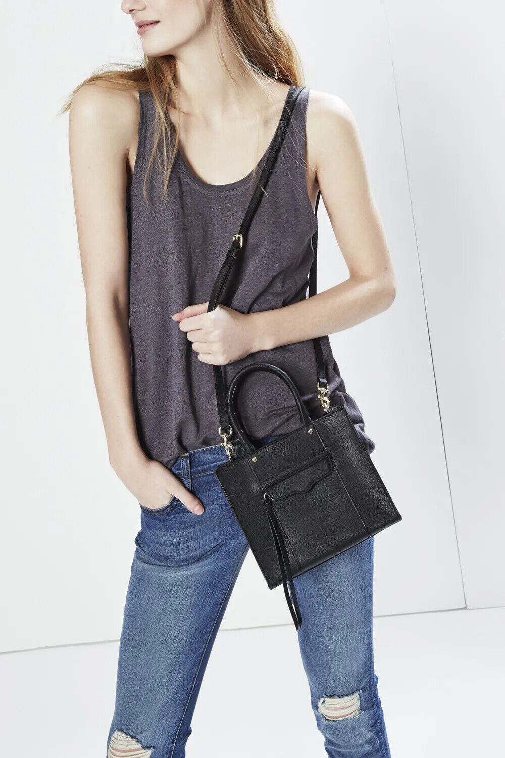 Rebecca Minkoff Black MAB Mini Cross-Body Bag