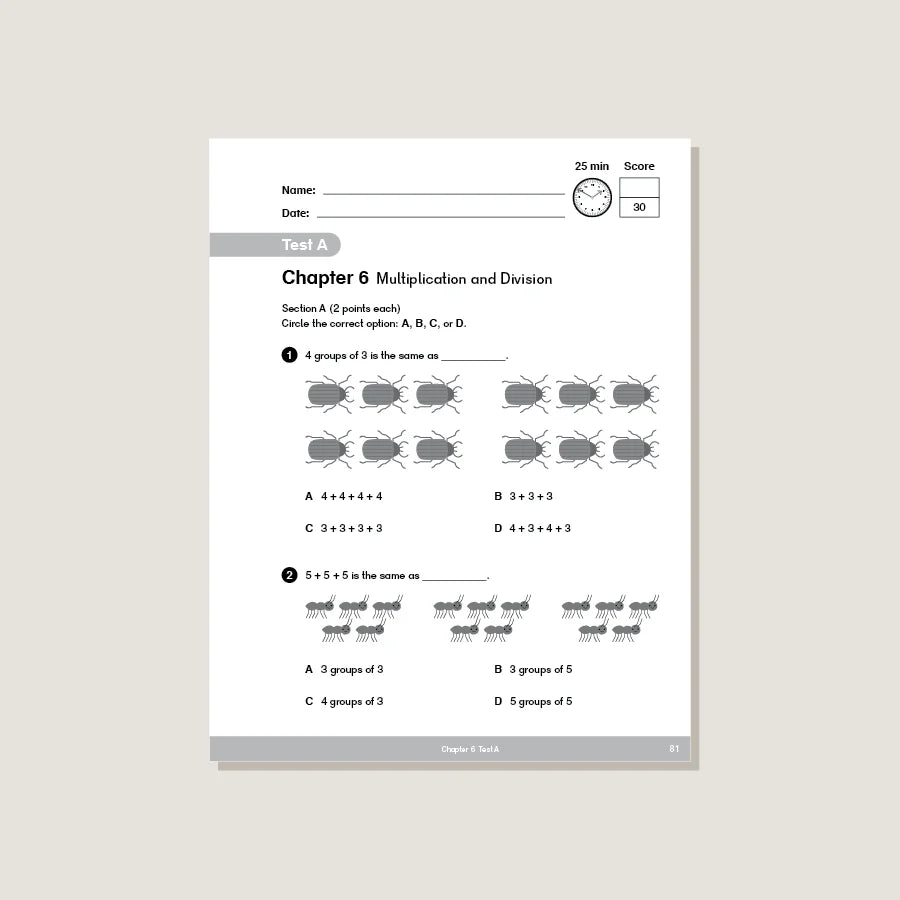 >Singapore Math - Dimensions Math Tests 2A