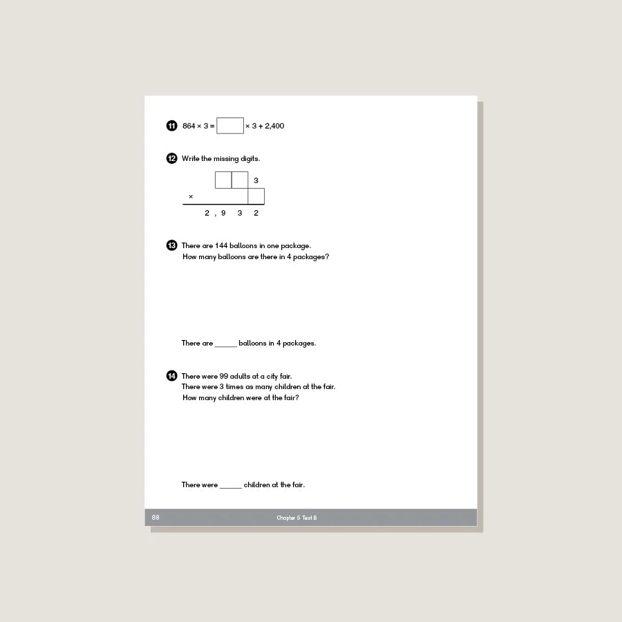 >Singapore Math - Dimensions Math Tests 3A